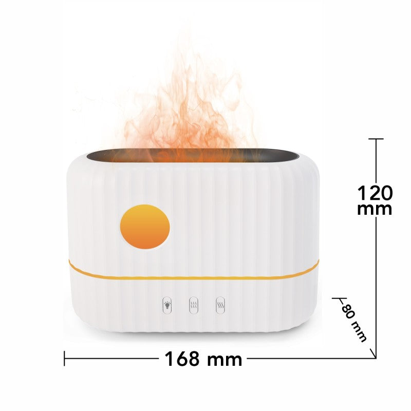 Umidificator cu aromaterapie, 168x120x80mm, Alb + CADOU 2 x Uleiuri aromatice ❘ D6048-alb-umidificator