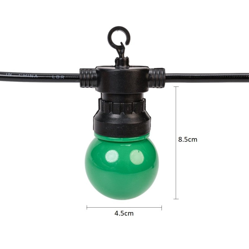 Pachet: 2 + 1 Gratis Ghirlandă Luminoasă, Decorativă, Interconectabilă, 5m, 10 Becuri LED, Lumină Multicolor ❘ Naimeed D6110