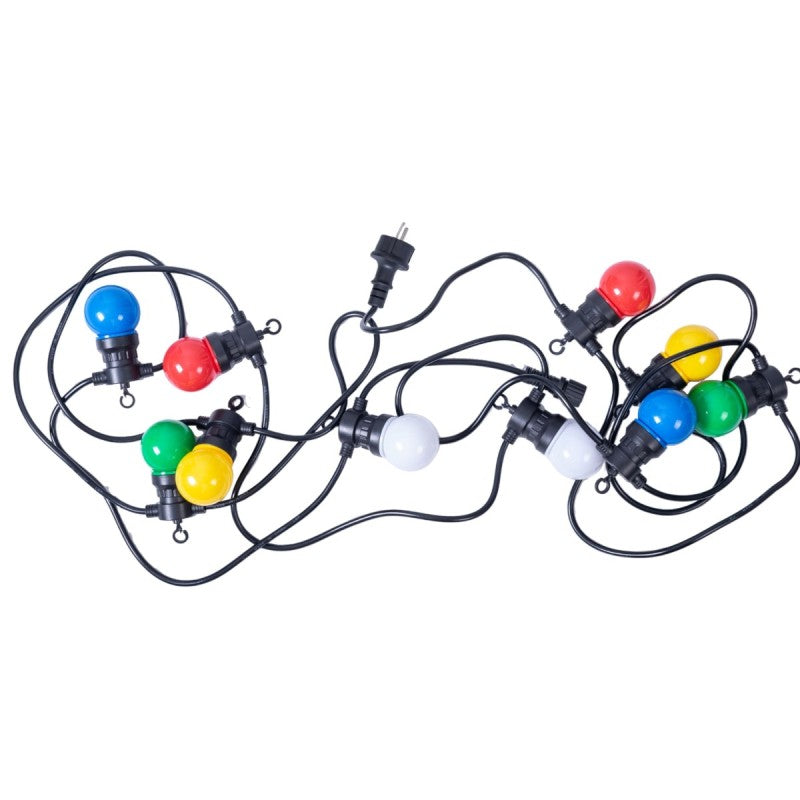 Pachet: 2 + 1 Gratis Ghirlandă Luminoasă, Decorativă, Interconectabilă, 5m, 10 Becuri LED, Lumină Multicolor ❘ Naimeed D6110