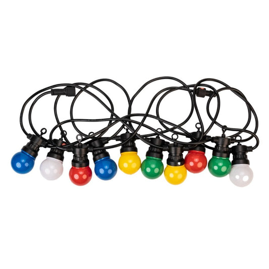 Pachet: 2 + 1 Gratis Ghirlandă Luminoasă, Decorativă, Interconectabilă, 5m, 10 Becuri LED, Lumină Multicolor ❘ Naimeed D6110