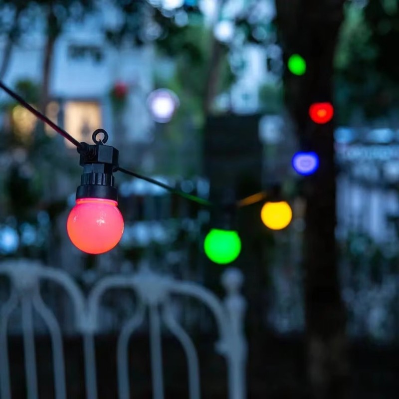 Pachet: 2 + 1 Gratis Ghirlandă Luminoasă, Decorativă, Interconectabilă, 5m, 10 Becuri LED, Lumină Multicolor ❘ Naimeed D6110