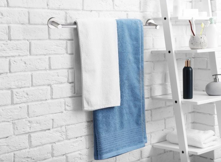 Suport pentru prosoape, aluminiu, 60x6.5 cm, Argintiu ❘ D6171