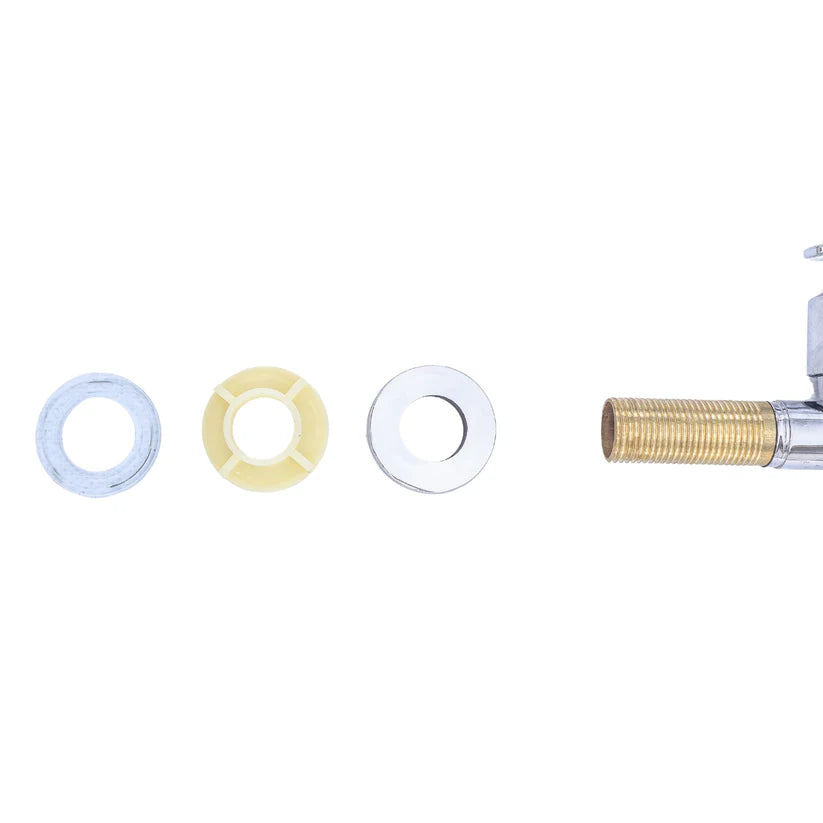 Baterie chiuvetă Naimeed pentru o singură alimentare (apă caldă sau rece) – design modern, rotire 360° și 2 moduri de jet, Argintiu ❘ D6183