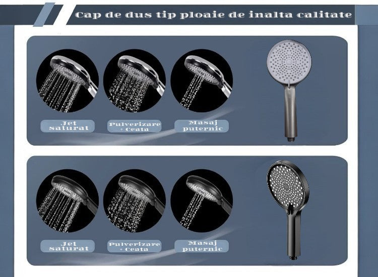 Pachet: Pară de duș universală + Extensie pivotantă robinet ❘ D6191 / D6192