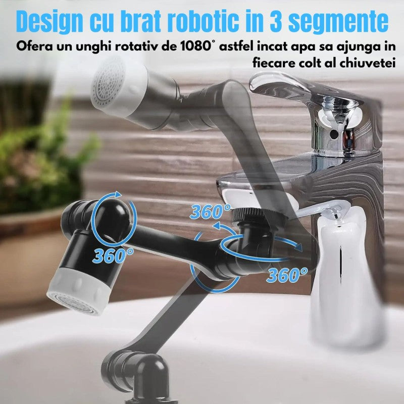 Pachet: Pară de duș universală + Extensie pivotantă robinet ❘ D6190 / D6193