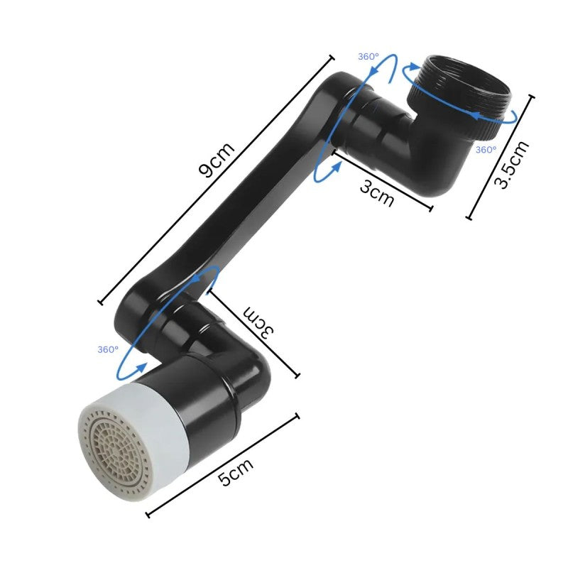 Pachet: Pară de duș universală + Extensie pivotantă robinet ❘ D6190 / D6193