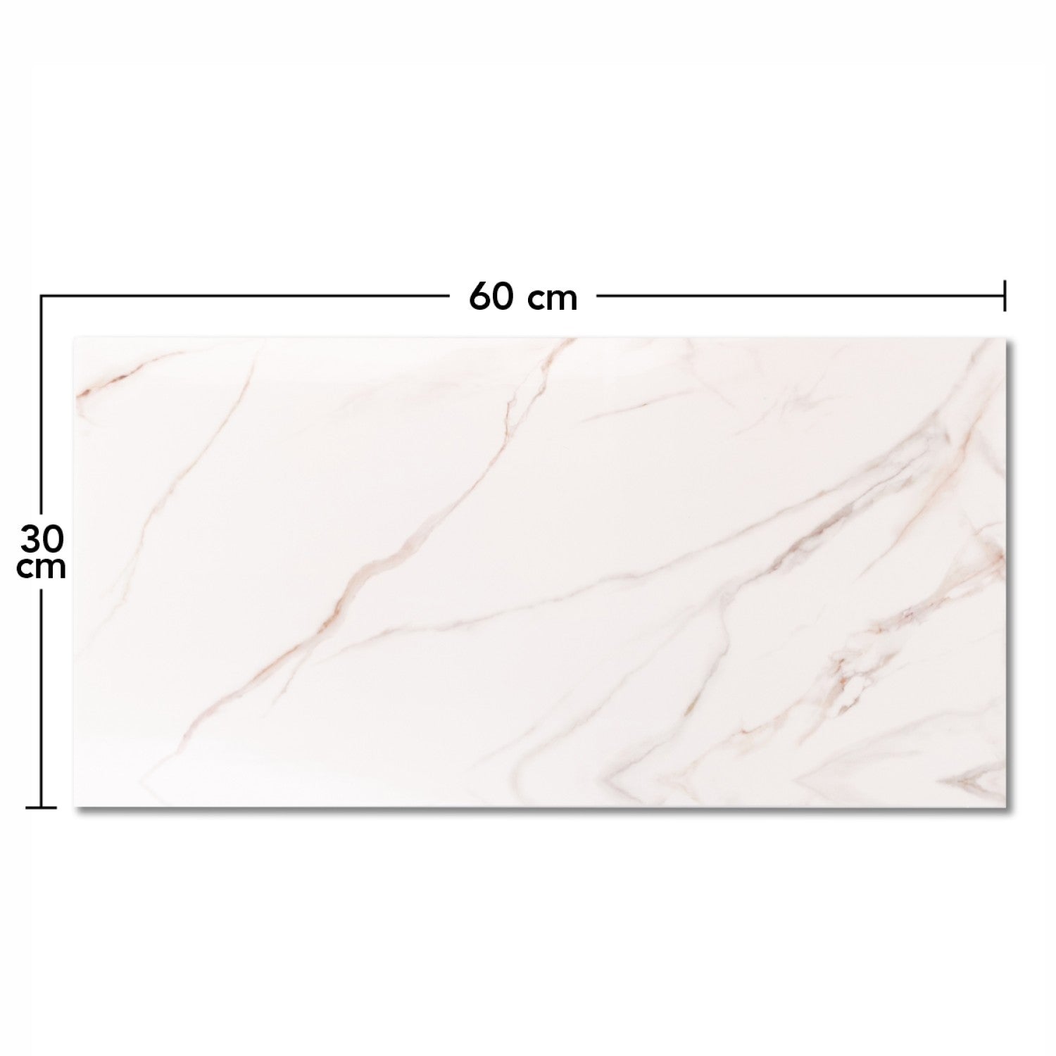 Set 6 panouri decorative, autoadeziv, suprafață acoperită 1.08 mp, 30x60 cm, aspect lucios ❘ D65__