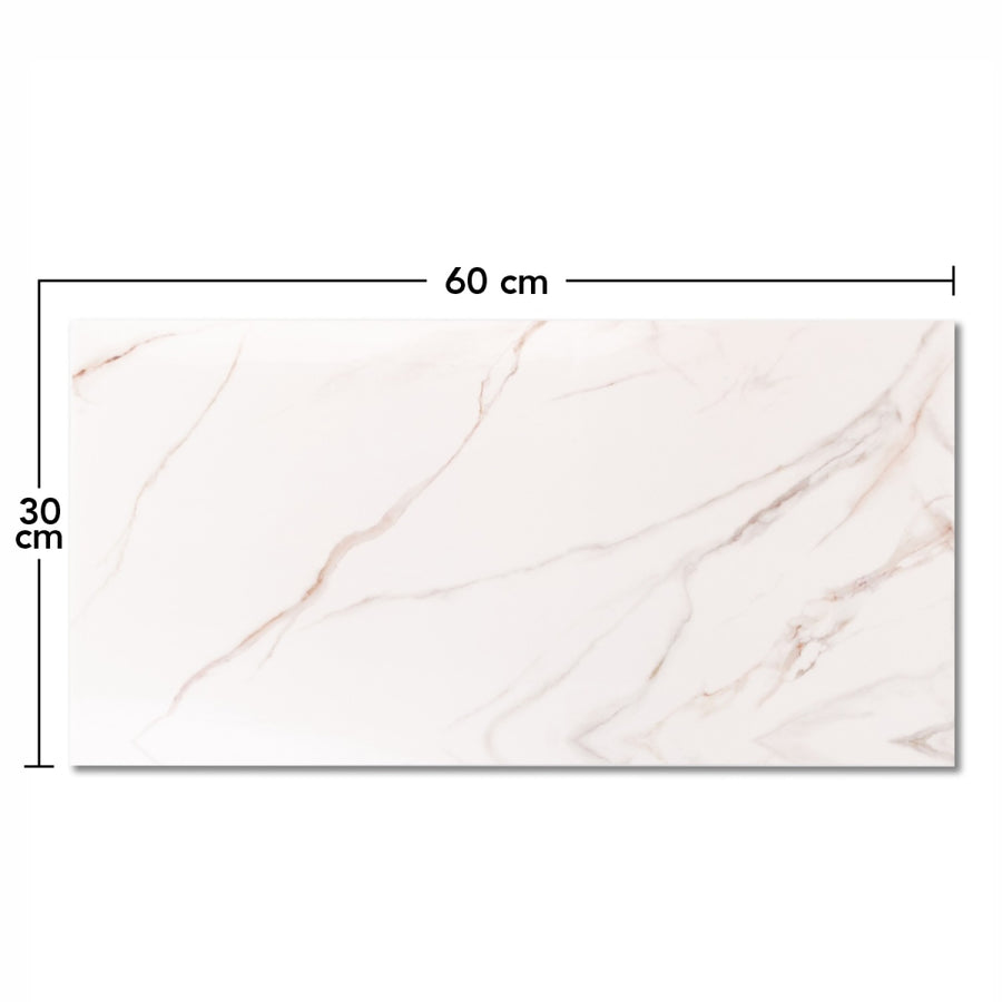 Set 6 panouri decorative, autoadeziv, suprafață acoperită 1.08 mp, 30x60 cm, aspect lucios ❘ D65__