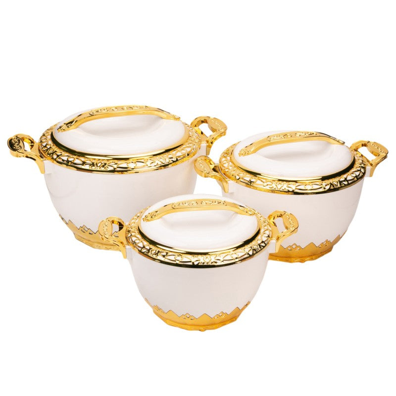 Caserole termice - set 3/4 piese, cu interior din inox, Naimeed, diverse modele ❘ D6721 / D6705 / D6722 /  D6709 /  D6710