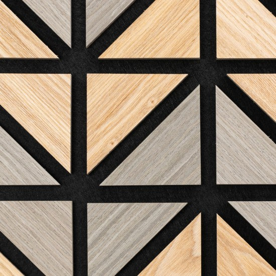 Set 5 Panouri Riflaje Acustice Decorative, MDF și Pâslă, 50x50x1.8cm, Multiple Variante ❘ D6752 / D6751 / D67510