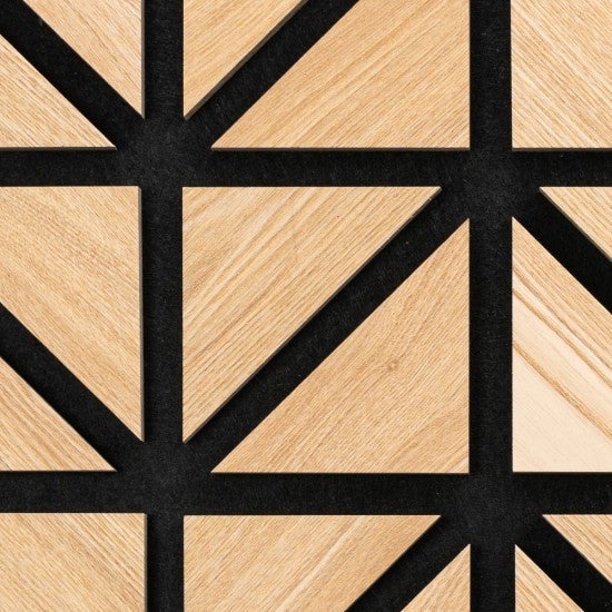 Set 5 Panouri Riflaje Acustice Decorative, MDF și Pâslă, 50x50x1.8cm, Multiple Variante ❘ D6752 / D6751 / D67510