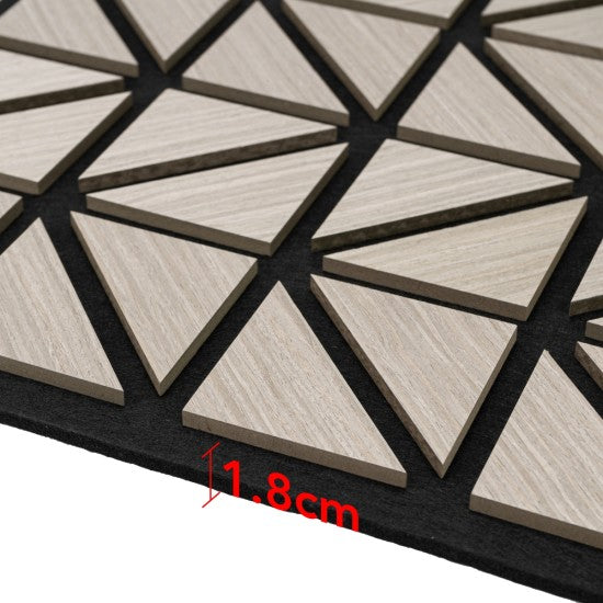 Set 5 Panouri Riflaje Acustice Decorative, MDF și Pâslă, 50x50x1.8cm, Multiple Variante ❘ D6752 / D6751 / D67510