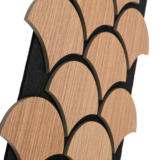 Set 5 Panouri Riflaje Acustice Decorative, MDF și Pâslă, 60x40x1.8cm, Multiple Variante ❘ D6762 / D6763 / D6764