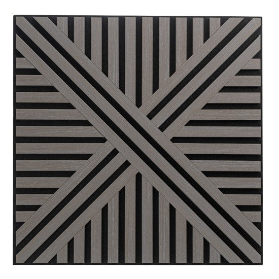 Set 5 Panouri Riflaje Acustice Decorative, MDF și Pâslă, 60x60x1.8cm, Multiple Variante ❘ D6766 / D6765 / D6770 / D6767