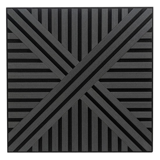 Set 5 Panouri Riflaje Acustice Decorative, MDF și Pâslă, 60x60x1.8cm, Multiple Variante ❘ D6766 / D6765 / D6770 / D6767