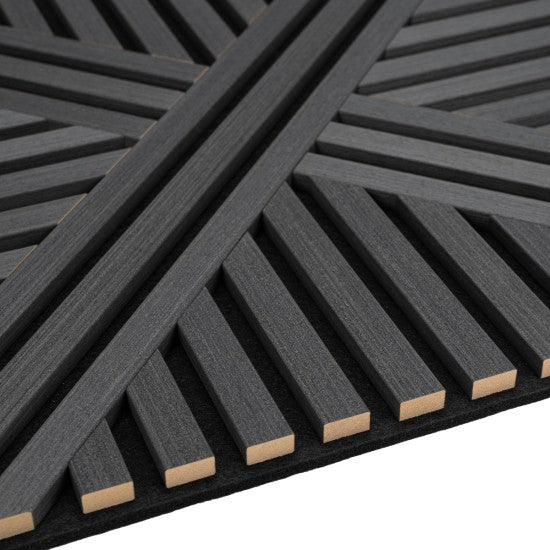 Set 5 Panouri Riflaje Acustice Decorative, MDF și Pâslă, 60x60x1.8cm, Multiple Variante ❘ D6766 / D6765 / D6770 / D6767