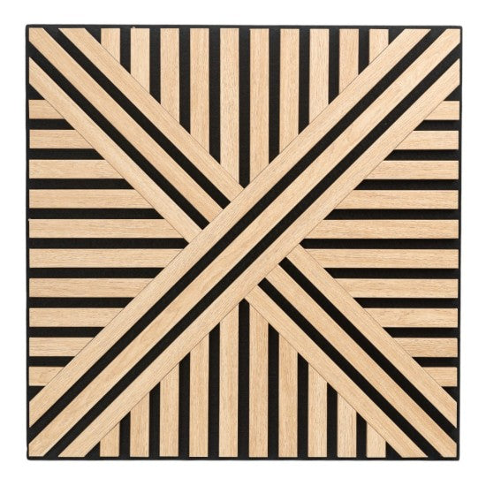 Set 5 Panouri Riflaje Acustice Decorative, MDF și Pâslă, 60x60x1.8cm, Multiple Variante ❘ D6766 / D6765 / D6770 / D6767