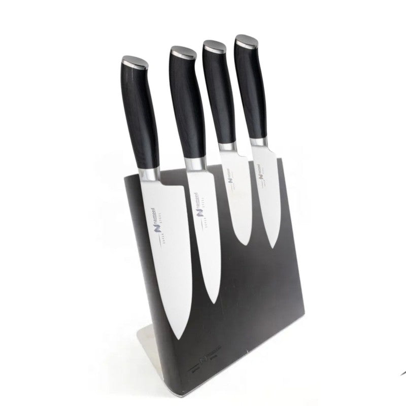 Set 4 Cuțite Profesionale cu Suport Magnetic, din Oțel Inoxidabil ❘ D6832