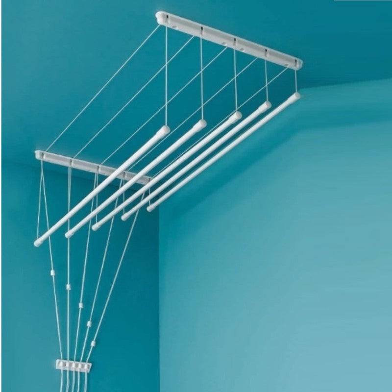 Uscător Rufe de Tavan, Metalic, 5 Bare, 180x50x320cm ❘ D6840