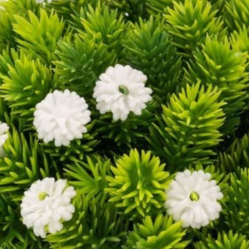 Set 3 x Plantă artificială cu aspect natural și ghiveci de hârtie, 12x10 cm, diverse culori ❘ D69__