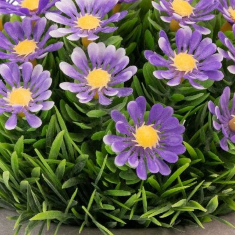 Set 3 x Plantă artificială cu aspect natural și ghiveci de hârtie, 12x10 cm, diverse culori ❘ D69__