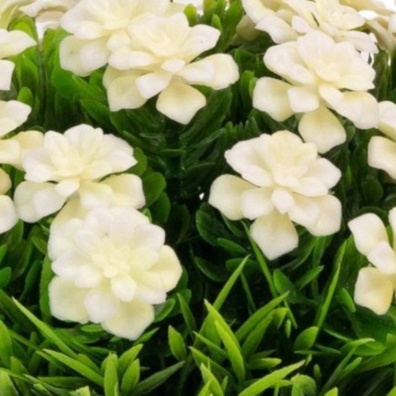 Set 3 x Plantă artificială cu aspect natural și ghiveci de hârtie, 12x10 cm, diverse culori ❘ D69__