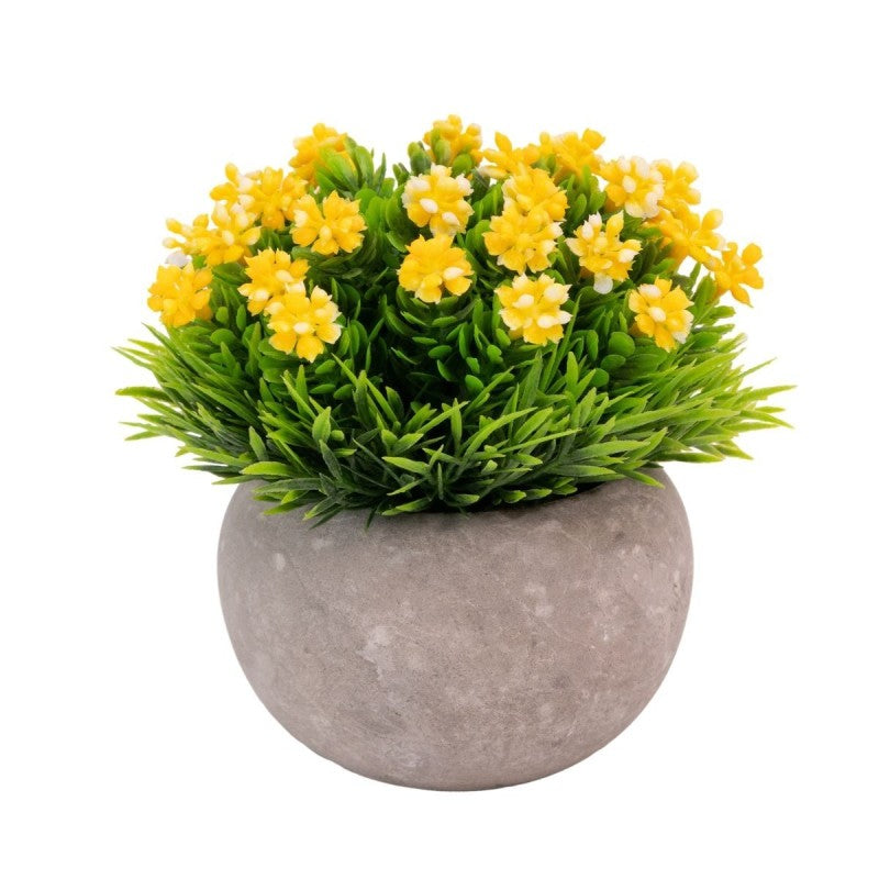 Pachet: 3 x Plante Artificiale, ghiveci de hârtie, 12x10 cm ❘ D6928 / D6927 / D6930