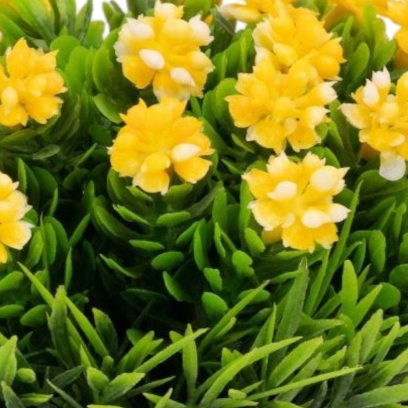 Set 3 x Plantă artificială cu aspect natural și ghiveci de hârtie, 12x10 cm, diverse culori ❘ D69__