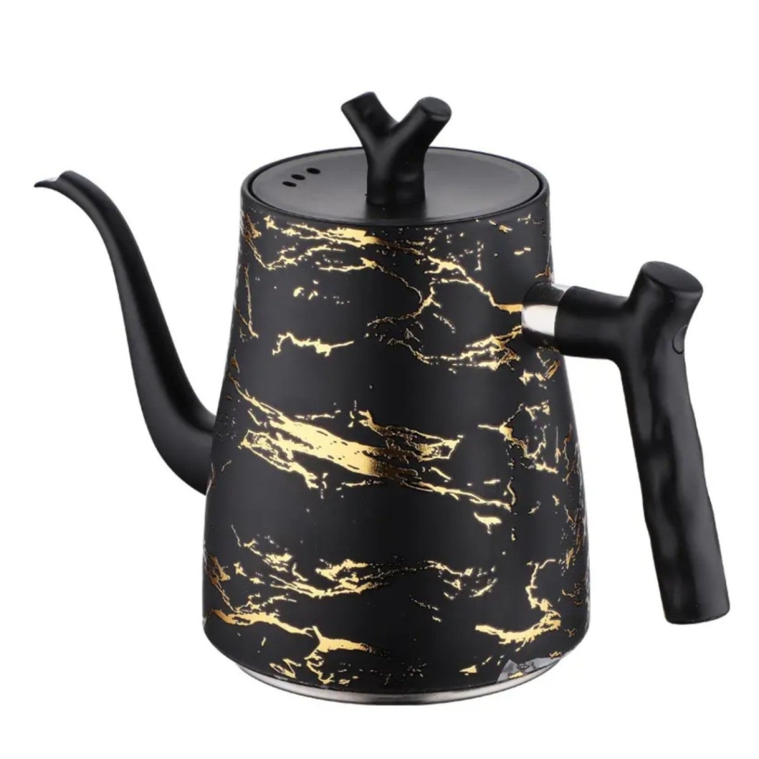 Ceainic cu Capac, Design Elegant, Oțel Inoxidabil/Plastic, 1500ml, 16.5x13x10cm, Diverse Culori ❘ D6971 / D6972