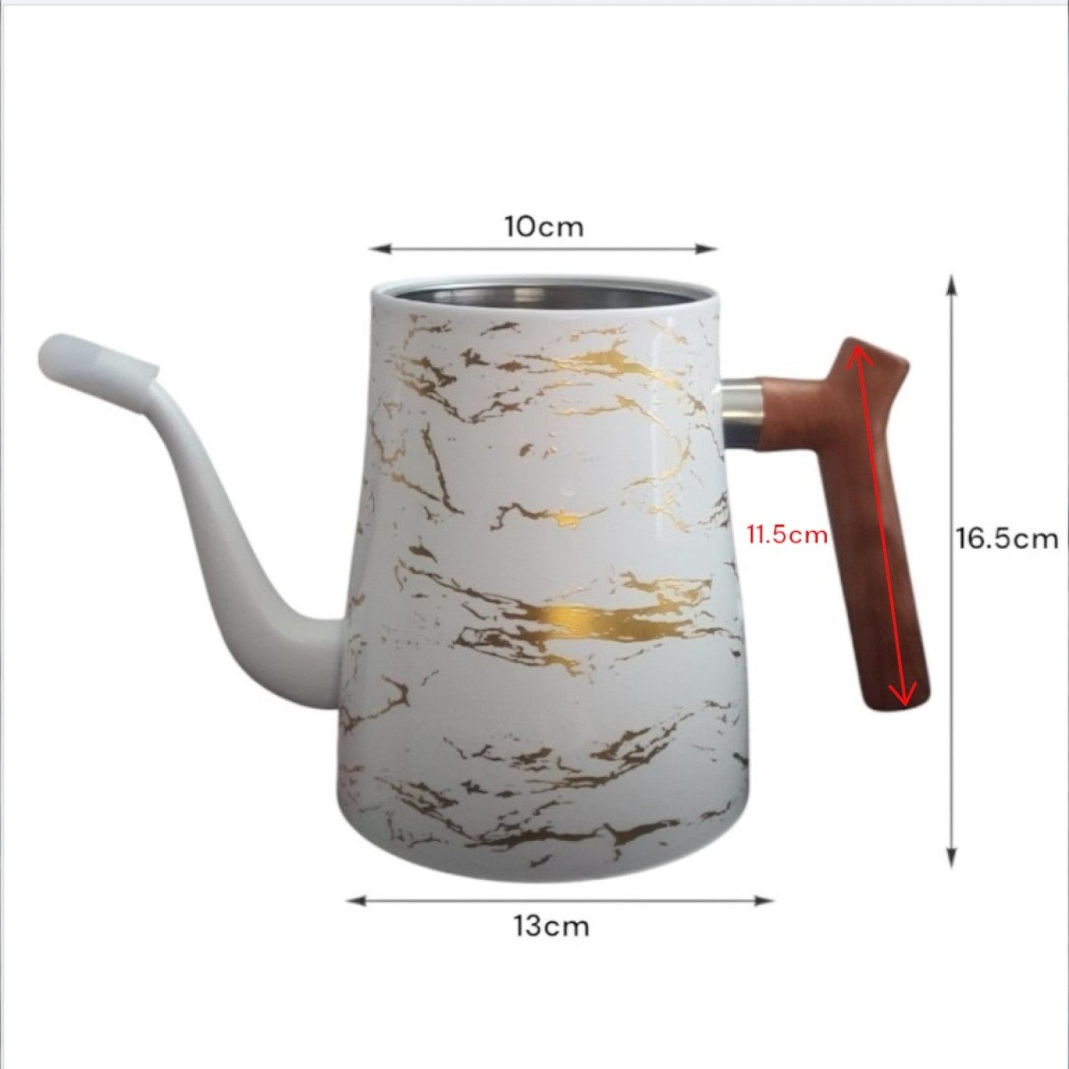 Ceainic cu Capac, Design Elegant, Oțel Inoxidabil/Plastic, 1500ml, 16.5x13x10cm, Diverse Culori ❘ D6971 / D6972