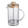 Infuzor French Press din Sticlă Borosilicată cu capac din Bambus, Capacitate 800 ml, Sticlă/Bambus ❘ D6973