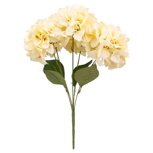 Buchet hortensie artificială cu 5 ramuri și 6 capete, 50 cm ❘ diverse culori