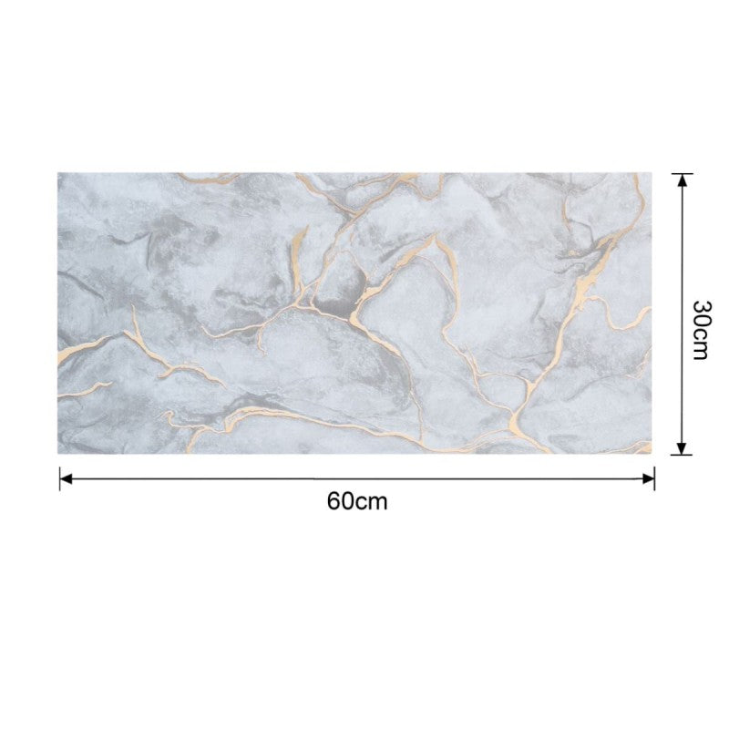 Set 6 Panouri Decorative Autoadezive cu Folie de Aluminiu, Efect Marmură, Suprafață Acoperită 1.08 m², 60x30 cm, Diverse Modele ❘ D7108 / D7107 / D7106