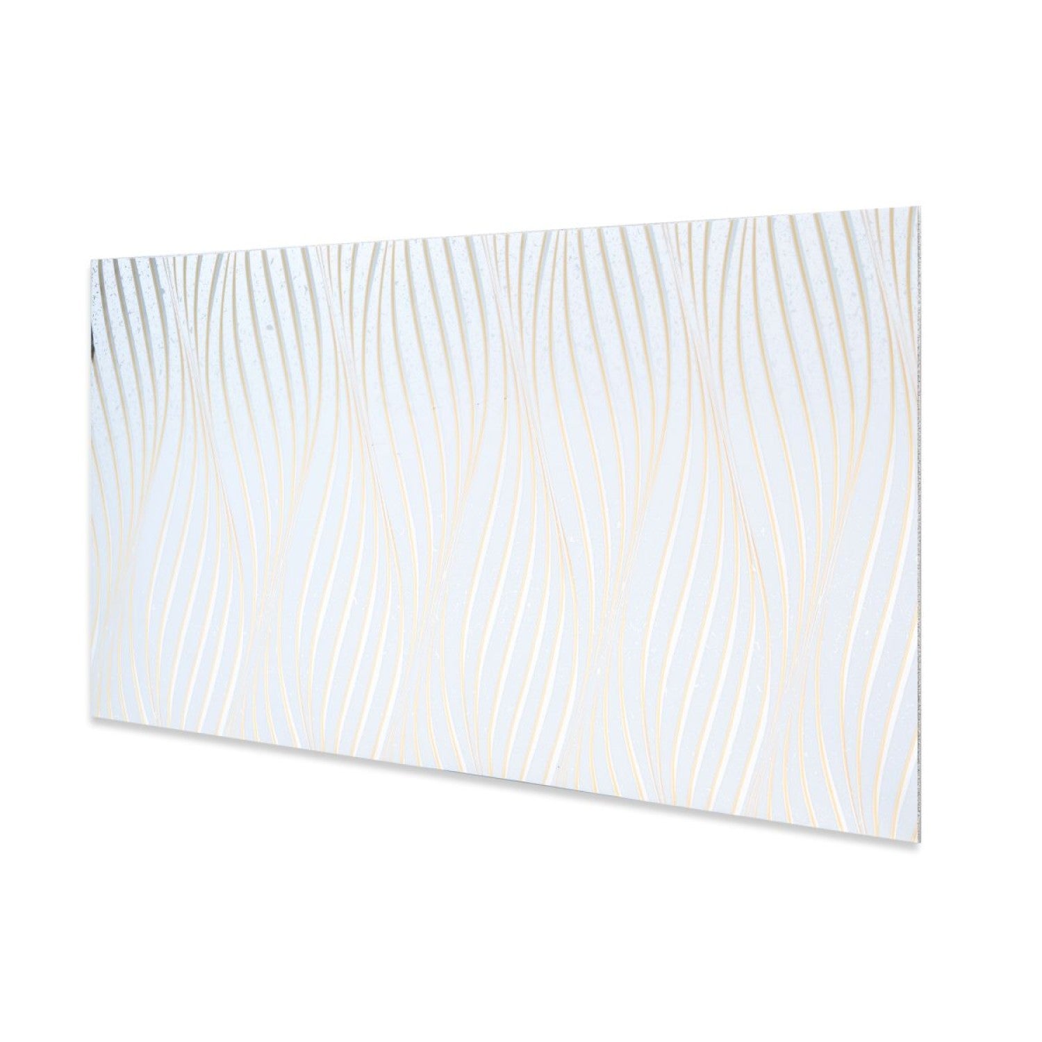 Set 6 panouri decorative autoadezive cu folie de aluminiu, design cu linii, suprafața acoperită 1.08 m², 60x30 cm, Negru/Alb/Gri deschis/Alb-gri ❘ D71__