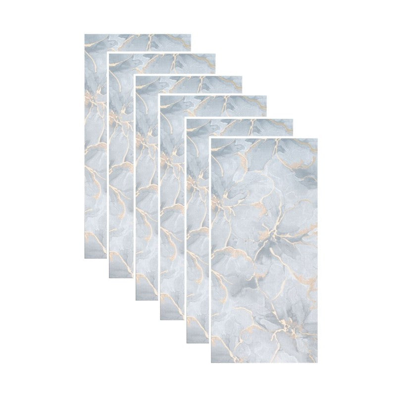 Set 6 Panouri Decorative Autoadezive cu Folie de Aluminiu, Efect Marmură, Suprafață Acoperită 1.08 m², 60x30 cm, Diverse Modele ❘ D7130 / D7119 / D7111
