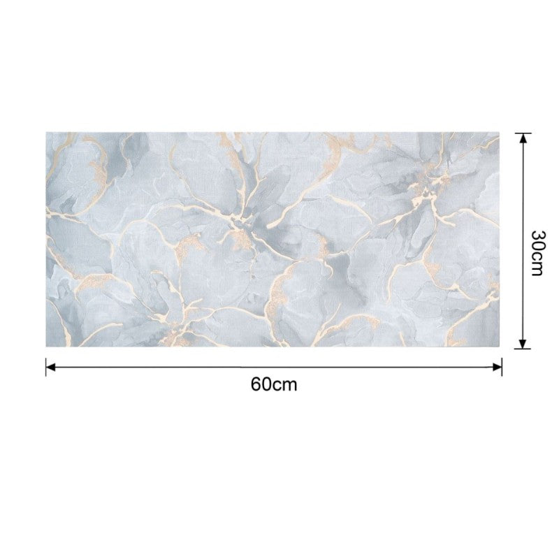 Set 6 Panouri Decorative Autoadezive cu Folie de Aluminiu, Efect Marmură, Suprafață Acoperită 1.08 m², 60x30 cm, Diverse Modele ❘ D7130 / D7119 / D7111