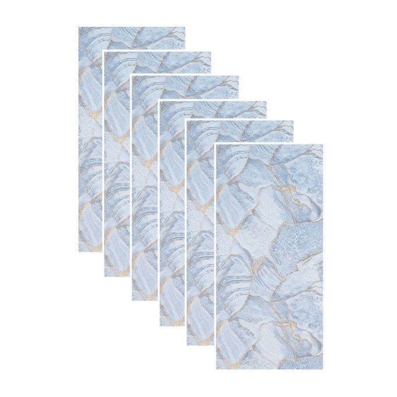 Set 6 panouri decorative autoadezive cu folie de aluminiu, efect marmură, suprafața acoperită 1.08 m², 60x30 cm, diverse culori ❘ D71__