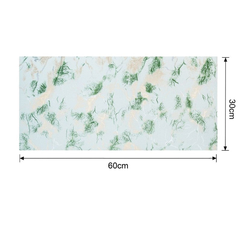 Set 6 panouri decorative autoadezive cu folie de aluminiu, efect marmură, suprafața acoperită 1.08 m², 60x30 cm, diverse culori ❘ D71__