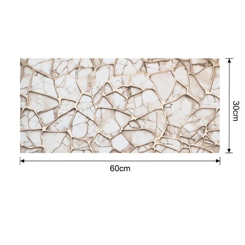 Set 6 panouri decorative autoadezive cu folie de aluminiu, efect marmură, suprafața acoperită 1.08 m², 60x30 cm, diverse culori ❘ D71__