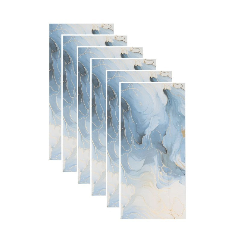 Set 6 Panouri Decorative Autoadezive cu Folie de Aluminiu, Efect Marmură, Suprafață Acoperită 1.08 m², 60x30 cm, Diverse Modele ❘ D7130 / D7119 / D7111