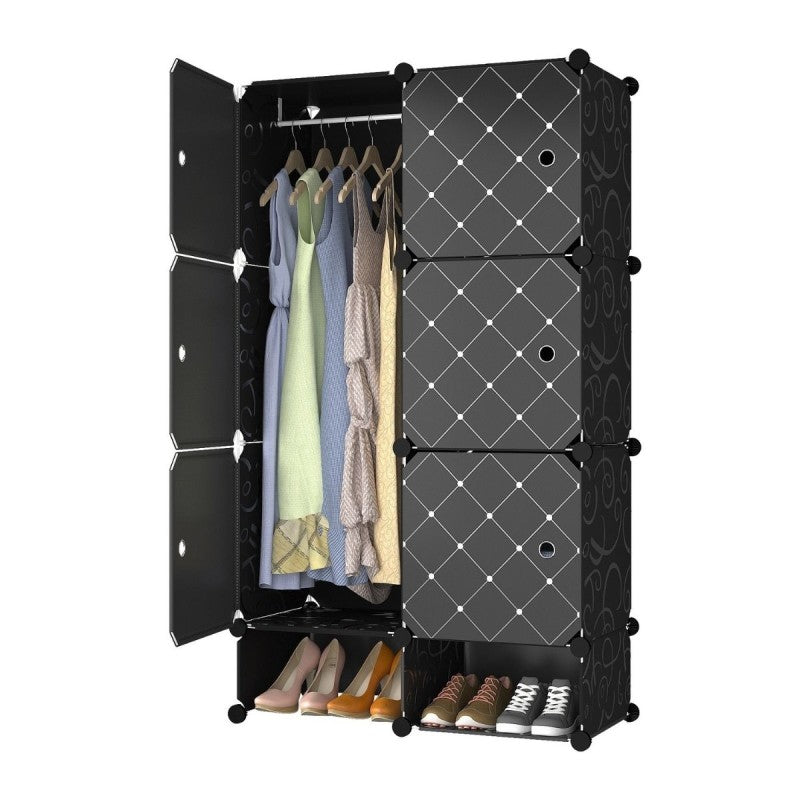 Dulap Modular, 6 Uși, Naimeed, 127x75x37 cm, Multiple Culori