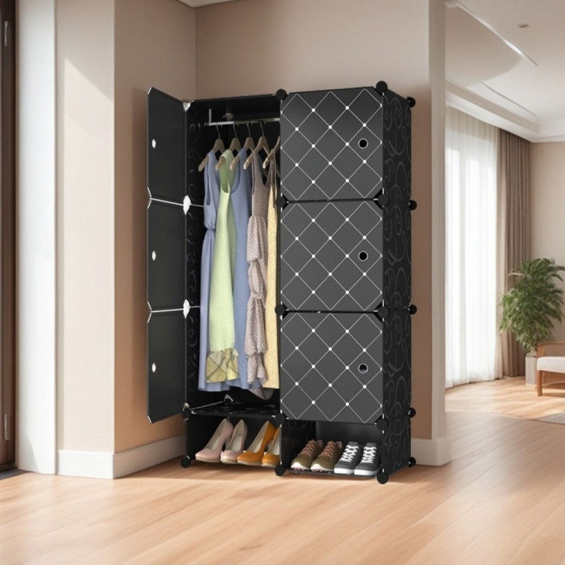 Dulap Modular, 6 Uși, Naimeed, 127x75x37 cm, Multiple Culori