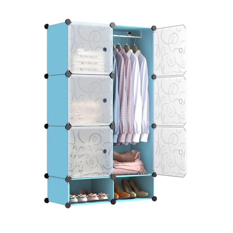 Dulap Modular, 6 Uși, Naimeed, 127x75x37 cm, Multiple Culori