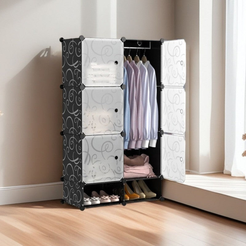 Dulap Modular, 6 Uși, Naimeed, 127x75x37 cm, Multiple Culori