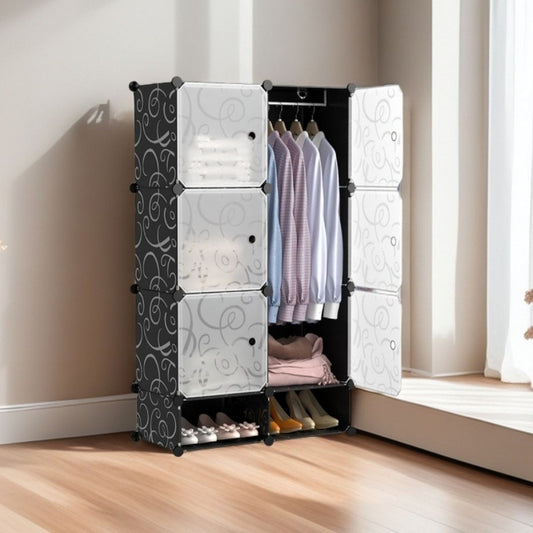 Dulap Modular, 6 Uși, Naimeed, 127x75x37 cm, Multiple Culori