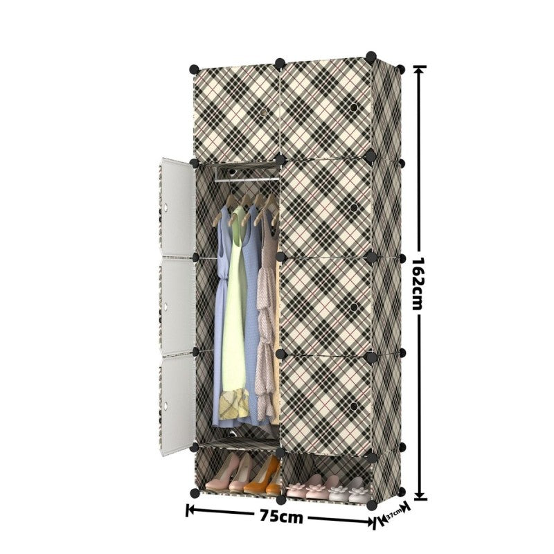 Dulap Modular, 8 Uși, Naimeed, 162x75x37cm, Multiple Culori