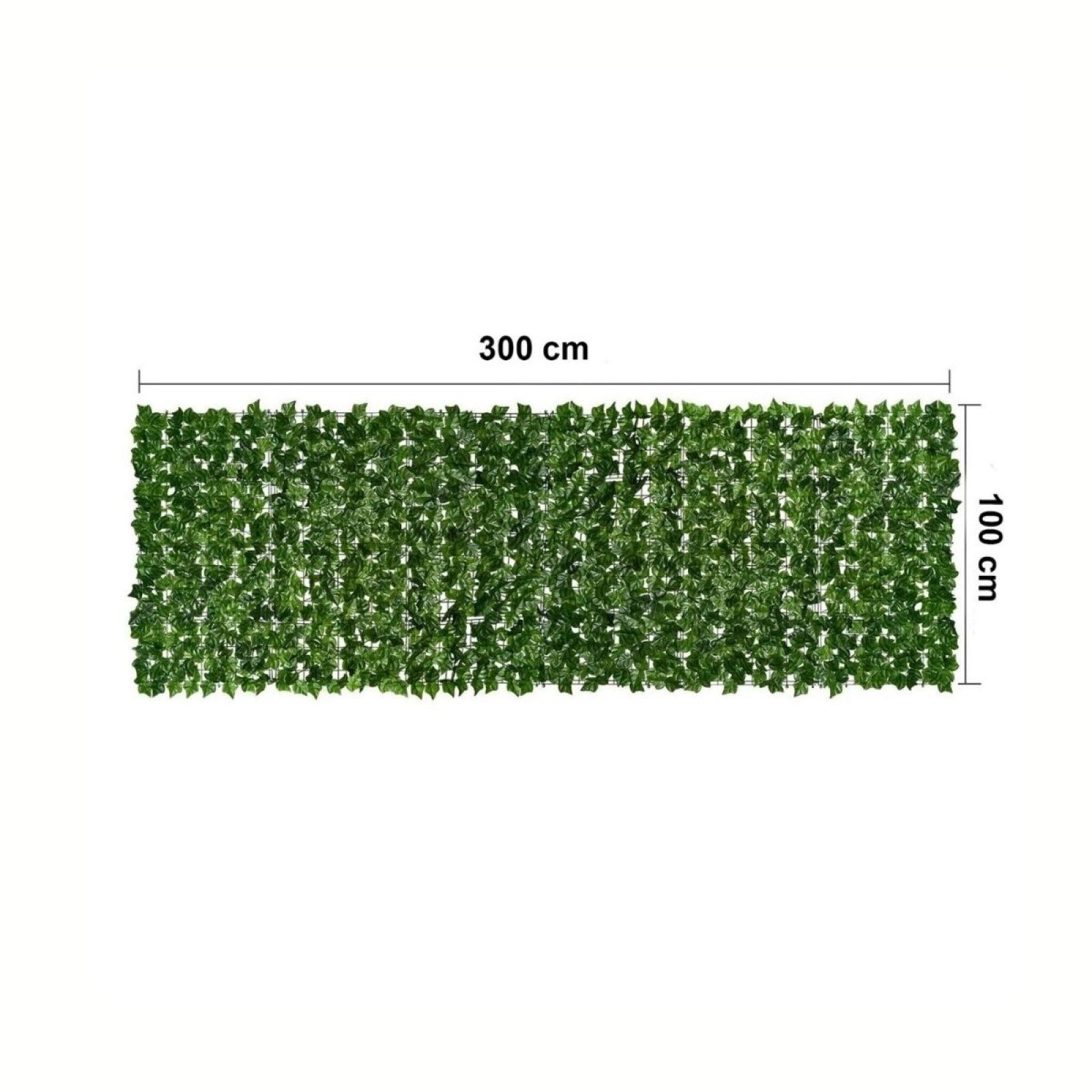 Plasă cu frunze artificiale pentru gard, terasă sau balcon, 3 x 1 m, Verde | D7220