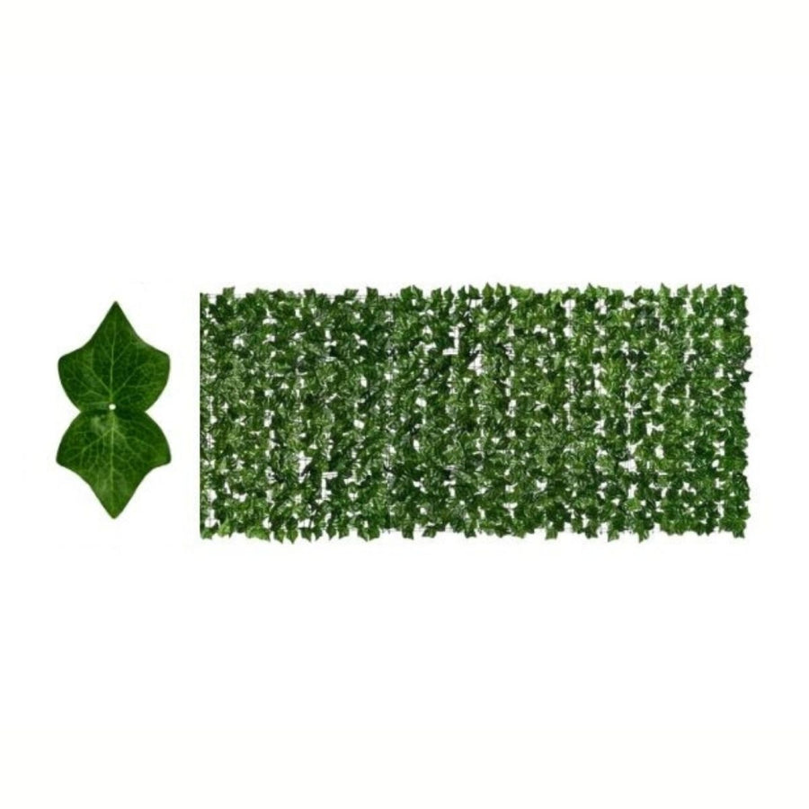 Plasă cu frunze artificiale pentru gard, terasă sau balcon, 3 x 1 m, Verde | D7220