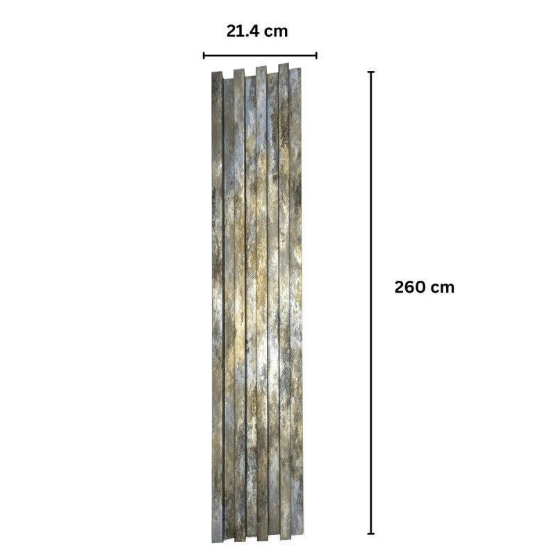 Panou decorativ riflaj WPC, montaj rapid, rezistenta ridicata, 260x16.8x2.3cm, D7530 | D7526 | D7527