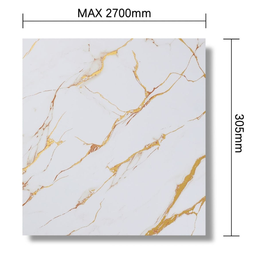 Panou decorativ, riflaj, polimer rigid, 270x30.5x0.45cm, Naimeed